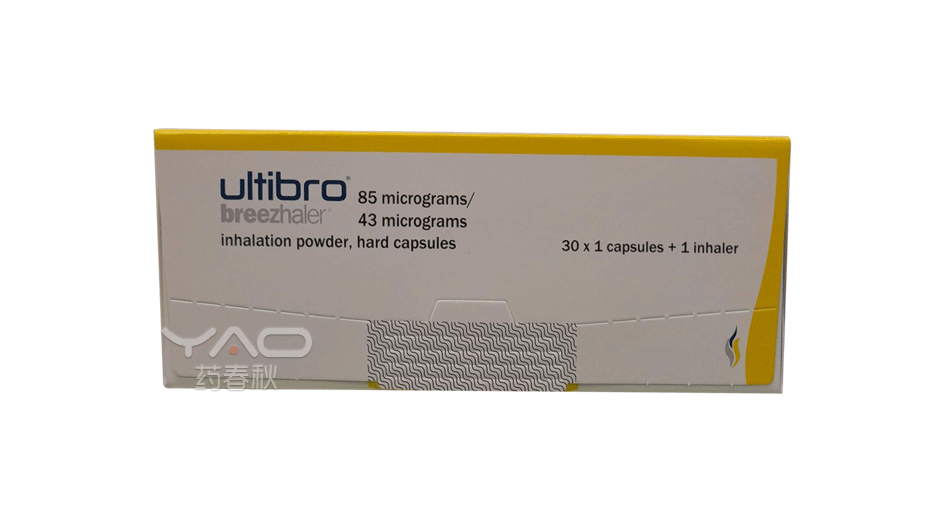 Ultibro® Breezhaler® 85 micrograms/43 micrograms inhalation powder hard capsules