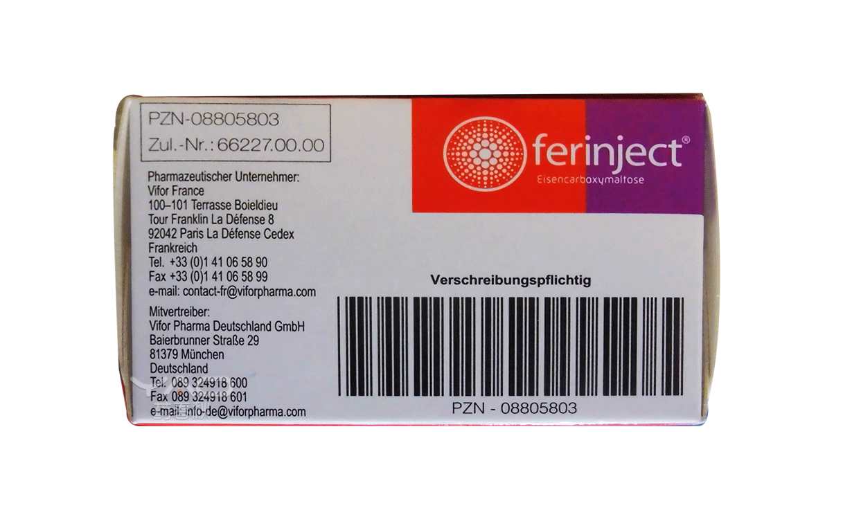 Ferinject（PZN-08805803）