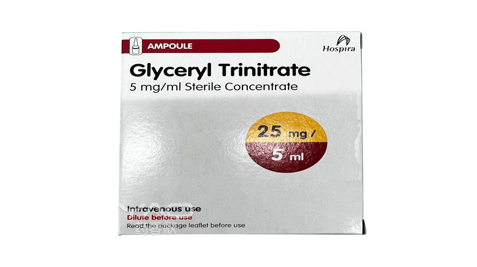 Glyceryl Trinitrate 5 mg/ml Sterile Concentrate.