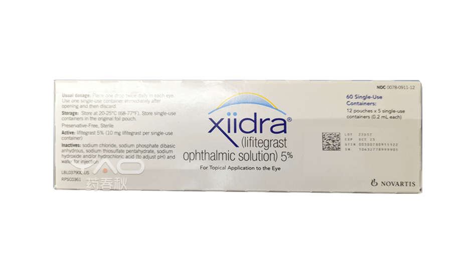 Xiidra（0078-0911-12）