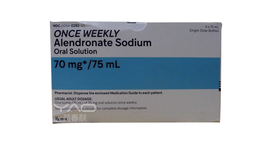 Alendronate Sodium（NDC：0054-0282-59	）