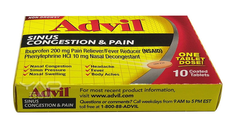 ADVIL SINUS CONGESTION AND PAIN