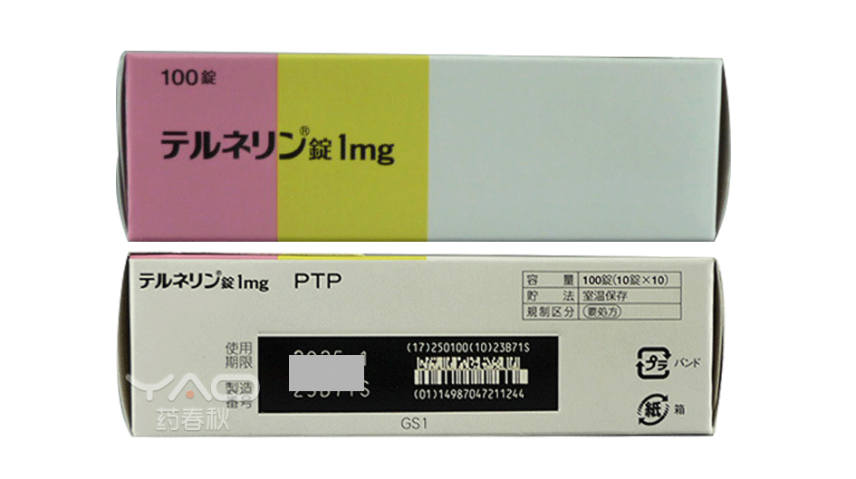 Ternelin(テルネリン錠1mg)