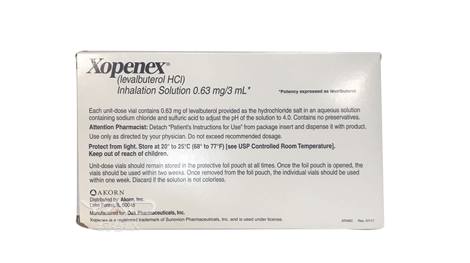 Xopenex（NDC：17478-173-24）