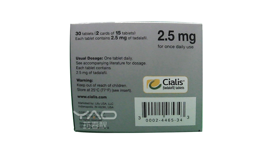 Cialis（NDC：0002-4465-34）