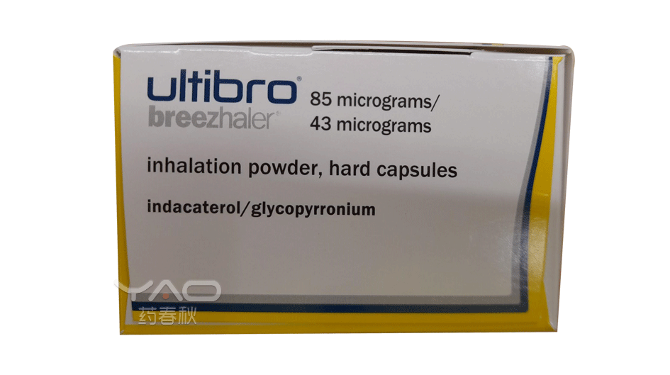 Ultibro® Breezhaler® 85 micrograms/43 micrograms inhalation powder hard capsules