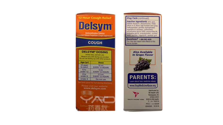 Delsym（NDC：63824-175-63）
